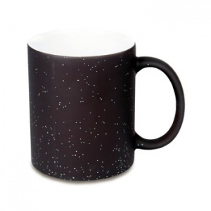 MELNA matēta ar glitteriem maģiskā krāsu mainošā krūzīte  330 ml 